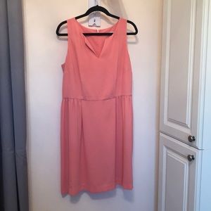Peach sleeveless Loft dress